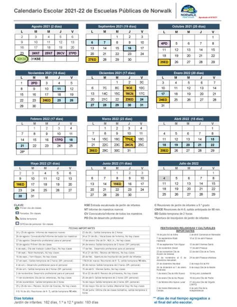 Norwalkps Calendar